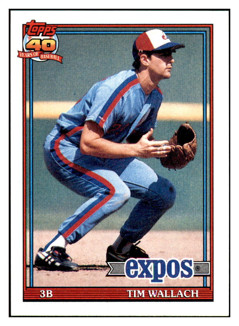 1991 Topps Tim Wallach
 Montreal Expos Baseball Card
  GMMGC simple Xclusive Collectibles   