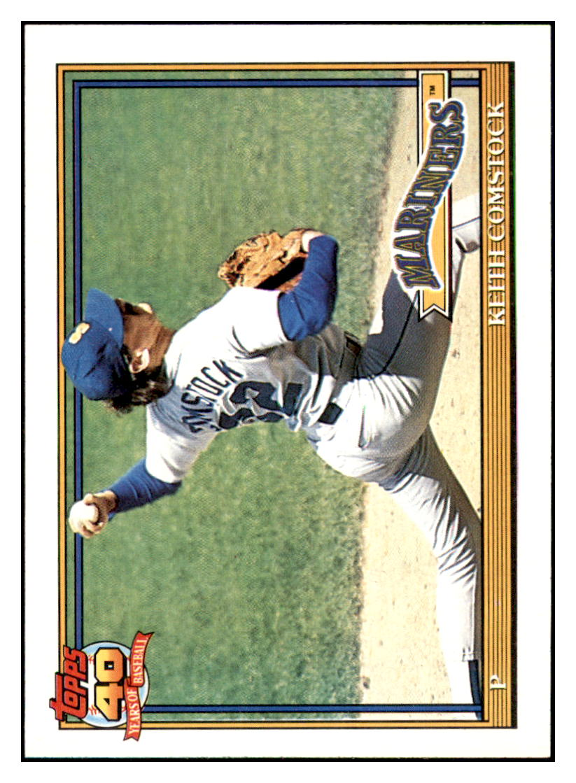 1991 Topps Keith
  Comstock   COR  Seattle Mariners Baseball Card GMMGC_1a simple Xclusive Collectibles   