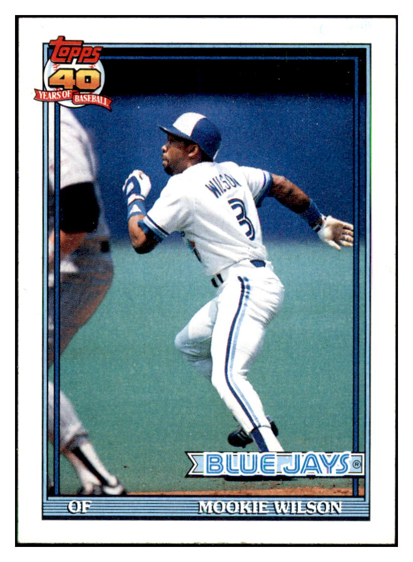 1991 Topps Mookie
  Wilson    Toronto Blue Jays Baseball
  Card GMMGC_1a simple Xclusive Collectibles   