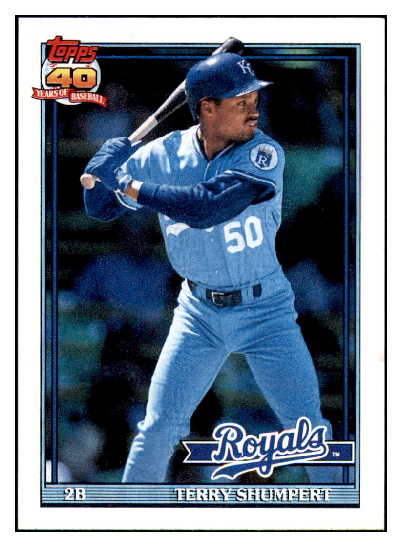 1991 Topps Terry
  Shumpert    Kansas City Royals Baseball
  Card GMMGC simple Xclusive Collectibles   