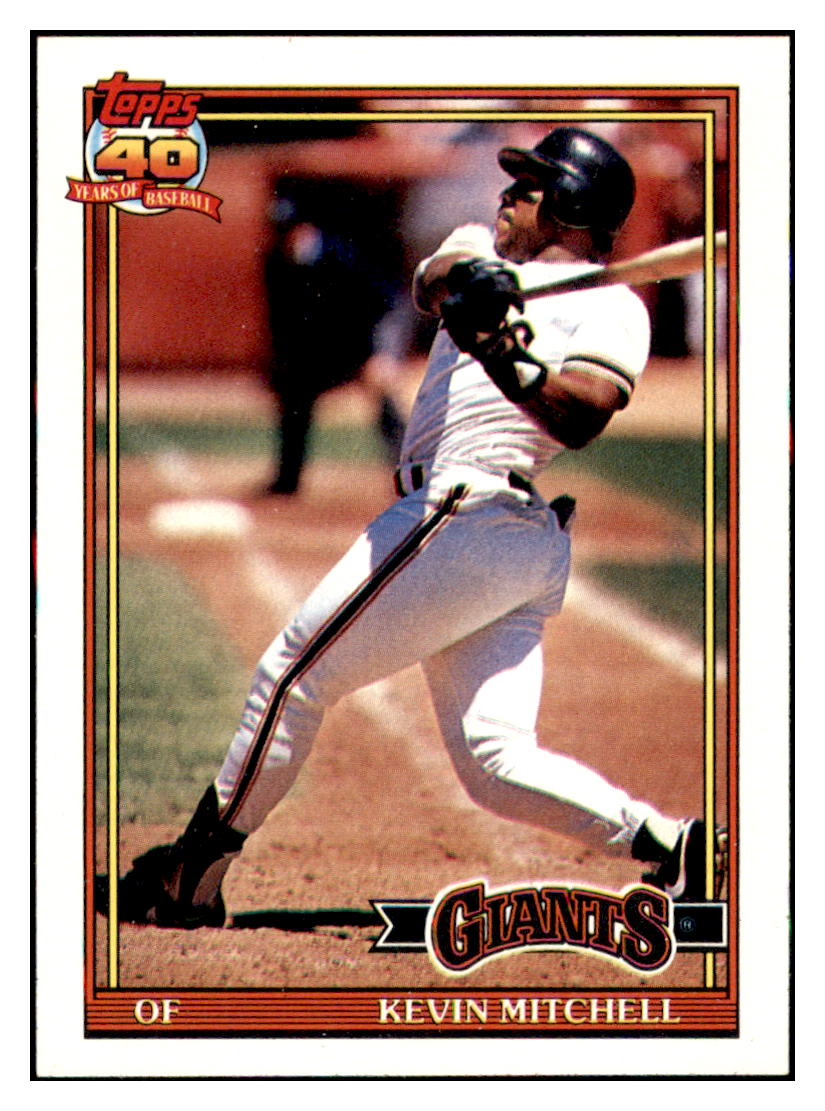 1991 Topps Kevin
  Mitchell    San Francisco Giants
  Baseball Card GMMGC simple Xclusive Collectibles   