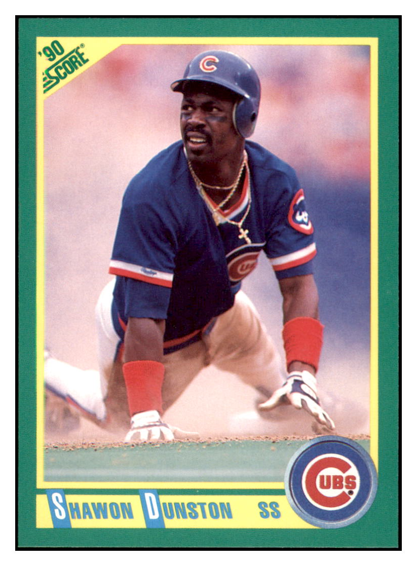 1990 Score Shawon
  Dunston    Chicago Cubs Baseball Card
  GMMGC simple Xclusive Collectibles   