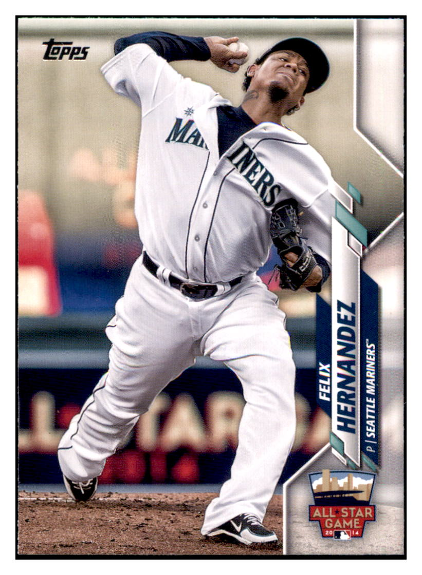 2020 Topps Update Felix
  Hernandez   AS  Seattle Mariners Baseball Card GMMGC simple Xclusive Collectibles   