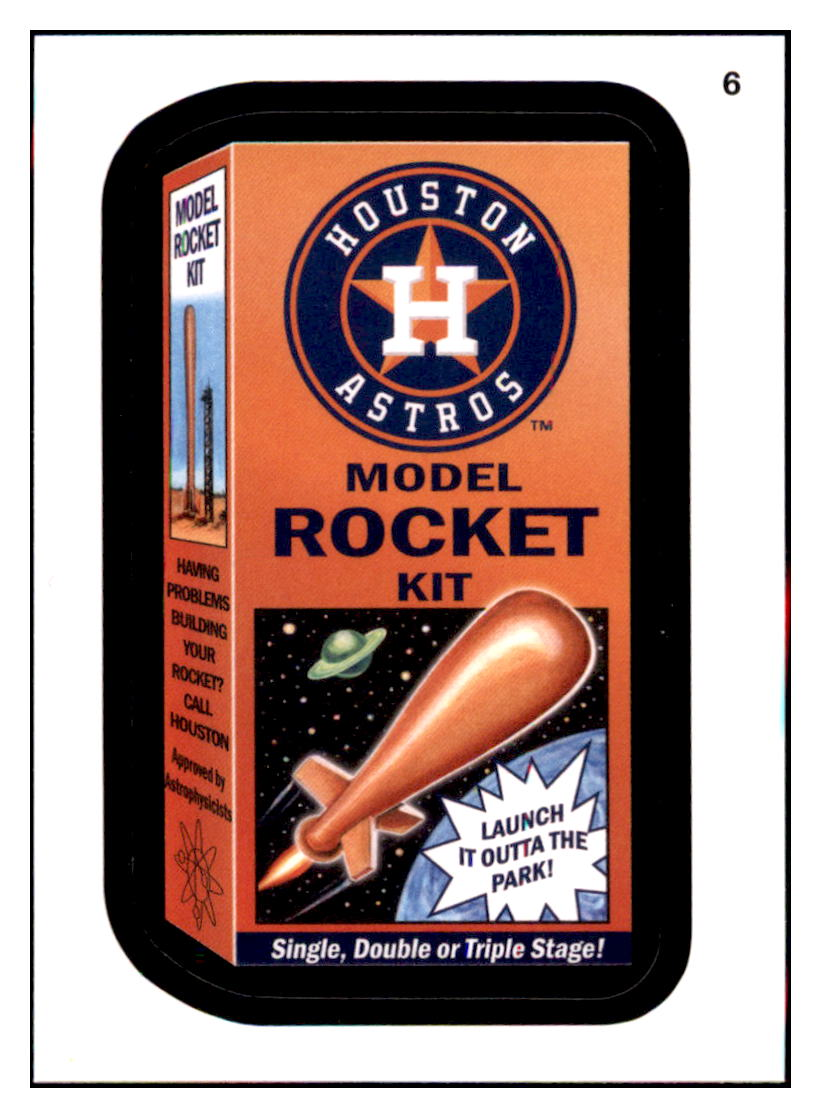 2016 Topps MLB Wacky
Packages Astros Model Rocket Kit  
  Houston Astros Baseball Card GMMGD simple Xclusive Collectibles   