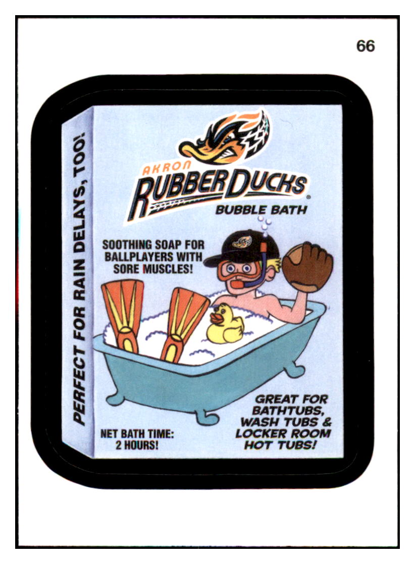 2016 Topps MLB Wacky
  Packages Akron Rubber Ducks Bubble Bath  
  Akron Rubber Ducks Baseball Card GMMGD simple Xclusive Collectibles   