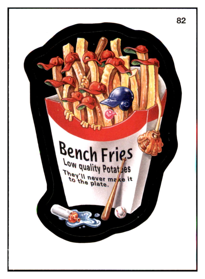 2016 Topps MLB Wacky
  Packages Bench Fries    Baseball Card
  GMMGD_1a simple Xclusive Collectibles   
