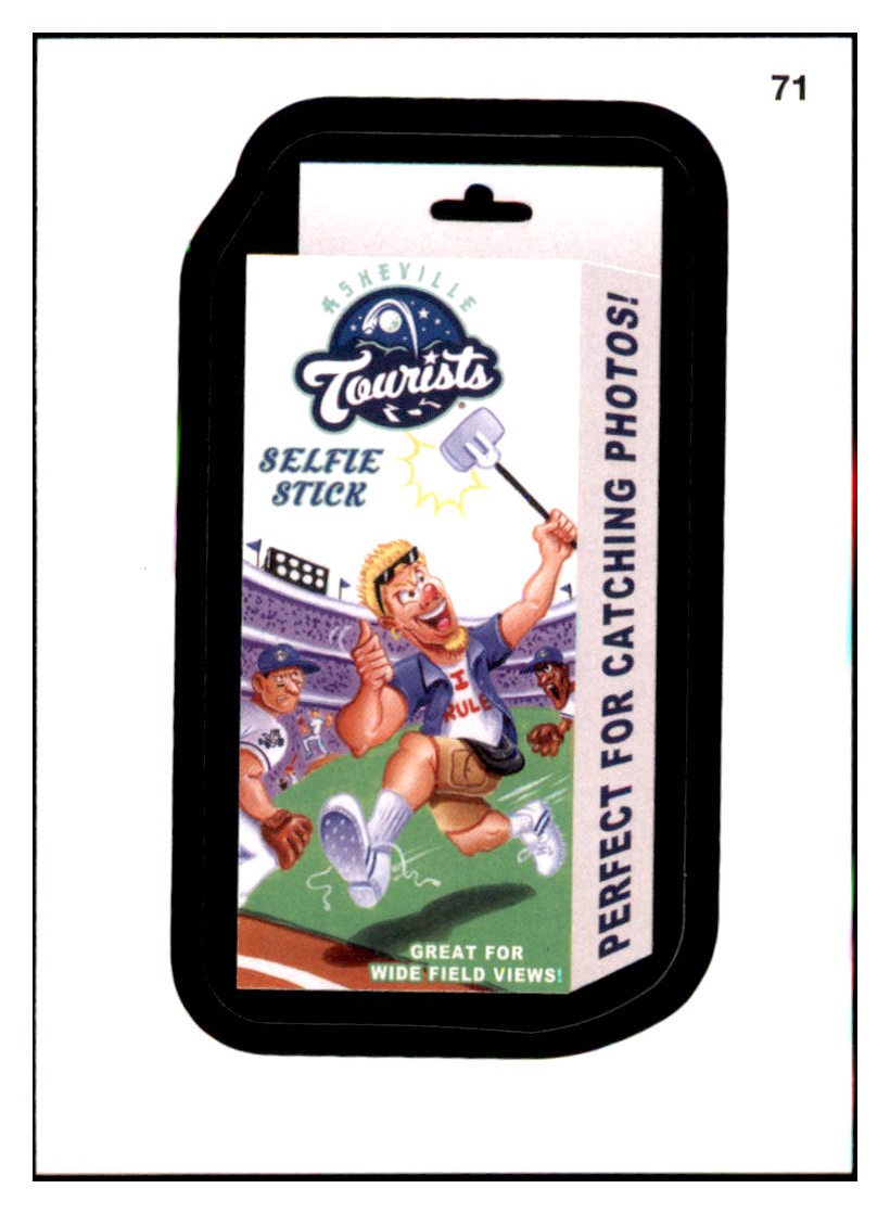2016 Topps MLB Wacky
  Packages Asheville Tourists Selfie Stick  
  Asheville Tourists Baseball Card GMMGD simple Xclusive Collectibles   