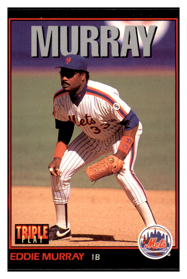 1993 Triple Play Eddie
  Murray   New York Mets Baseball Card
  GMMGD simple Xclusive Collectibles   