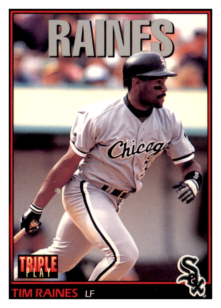 1993 Triple Play Tim
  Raines   Chicago White Sox Baseball
  Card GMMGD_1a simple Xclusive Collectibles   