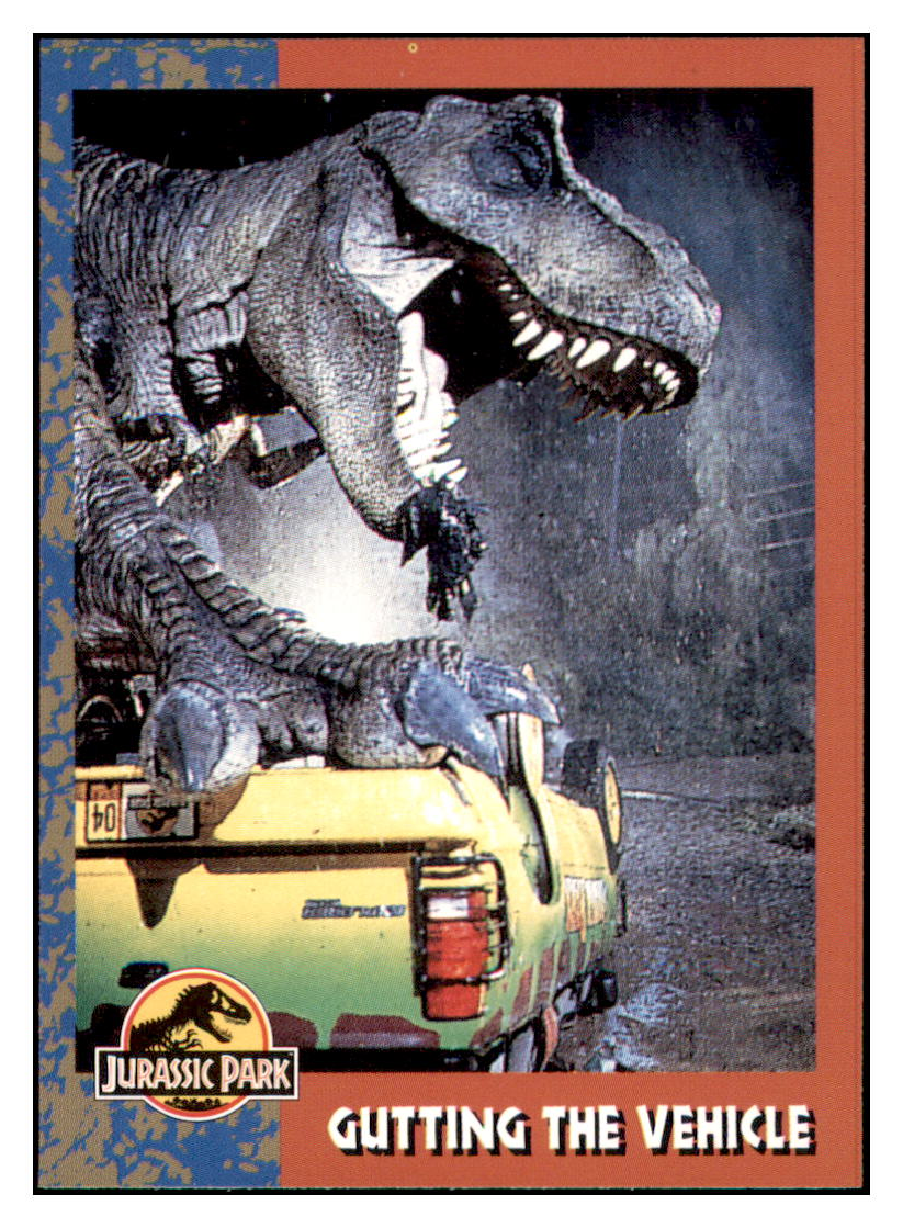 1993  Jurassic Park Gutting the Vehicle Movie Trading Card GMMGD simple Xclusive Collectibles   