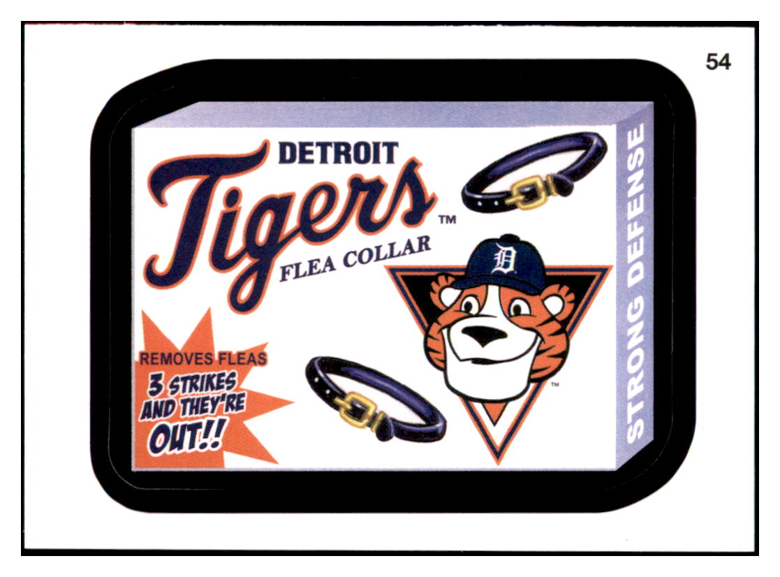 2016 Topps MLB Wacky
  Packages Tigers Flea Collar   Detroit
  Tigers Baseball Card GMMGD simple Xclusive Collectibles   