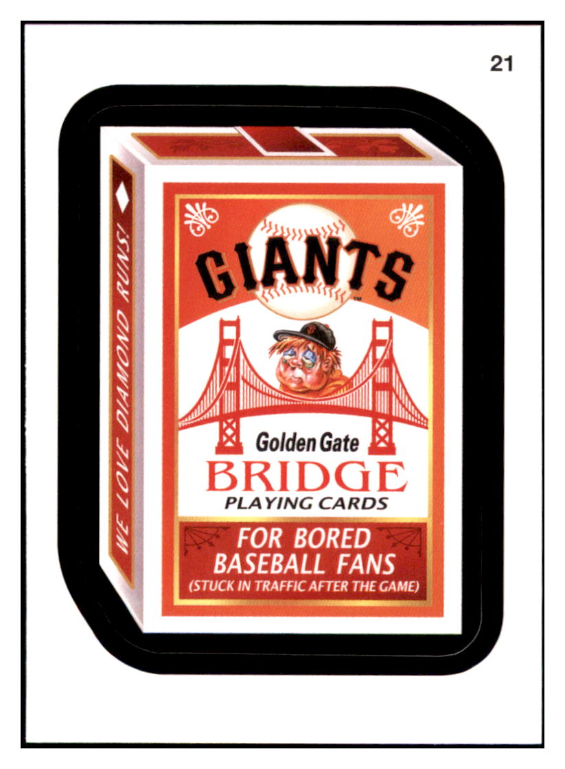 2016 Topps MLB Wacky
  Packages Giants Bridge Playing Cards  
  San Francisco Giants Baseball Card GMMGD simple Xclusive Collectibles   