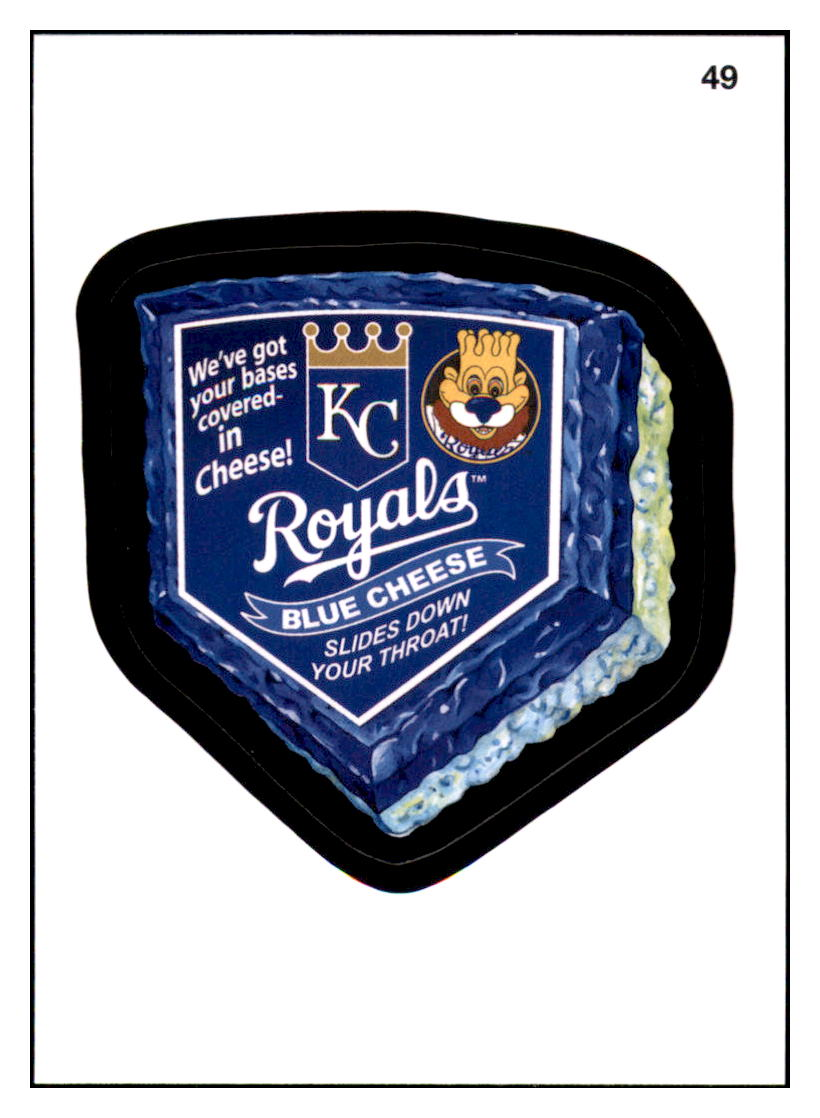 2016 Topps MLB Wacky
  Packages Royals Blue Cheese   Kansas
  City Royals Baseball Card GMMGD simple Xclusive Collectibles   