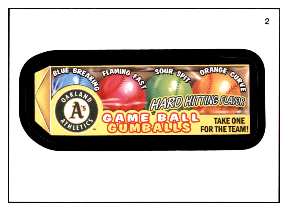 2016 Topps MLB Wacky
  Packages Athletics Game Ball Gumballs  
  Oakland Athletics Baseball Card GMMGD simple Xclusive Collectibles   