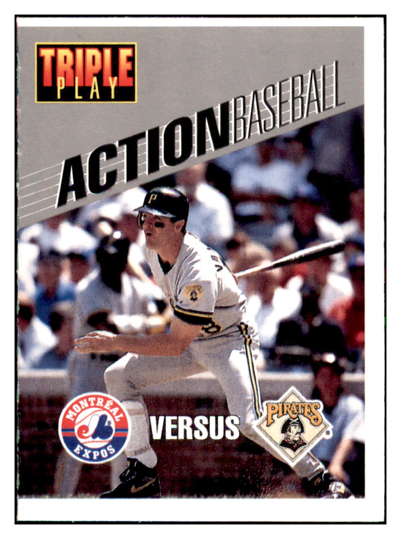 1993 Triple Play Andy Van
  Slyke Action  Pittsburgh Pirates
  Baseball Card GMMGD simple Xclusive Collectibles   