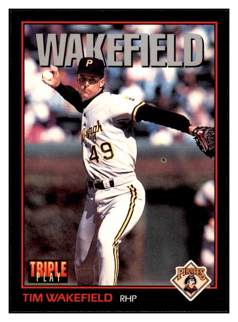 1993 Triple Play Tim
  Wakefield   Pittsburgh Pirates Baseball
  Card GMMGD simple Xclusive Collectibles   