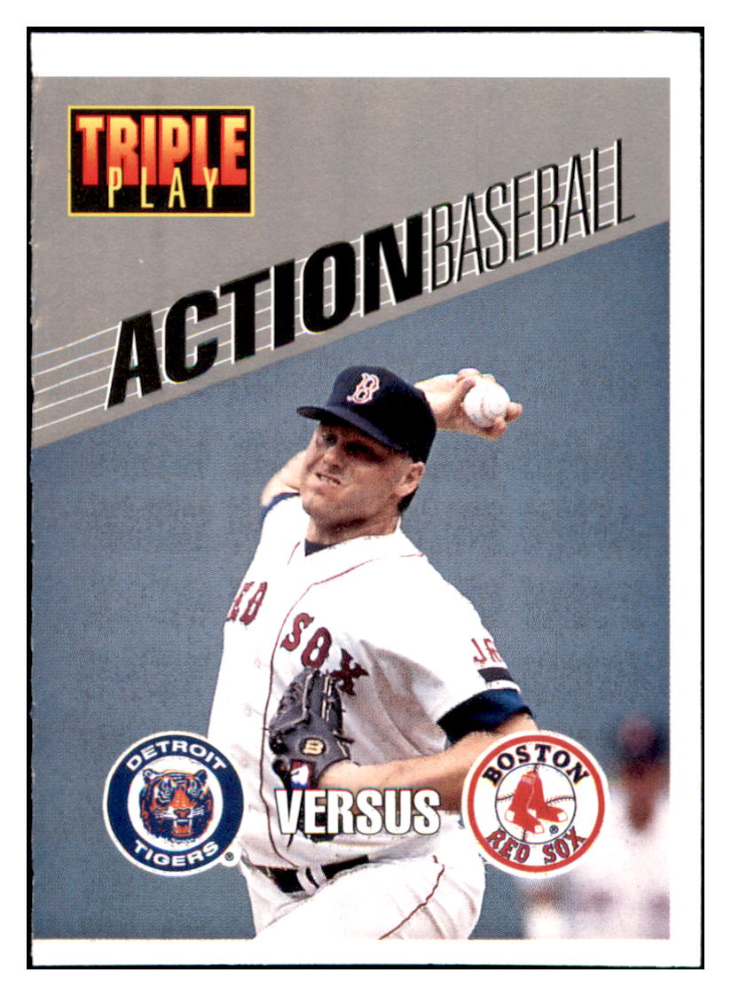 1993 Triple Play Roger
  Clemens Action  Boston Red Sox Baseball
  Card GMMGD simple Xclusive Collectibles   