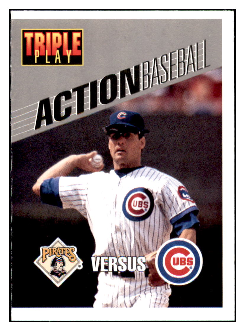 1993 Triple Play Ryne
  Sandberg Action  Chicago Cubs Baseball
  Card GMMGD simple Xclusive Collectibles   