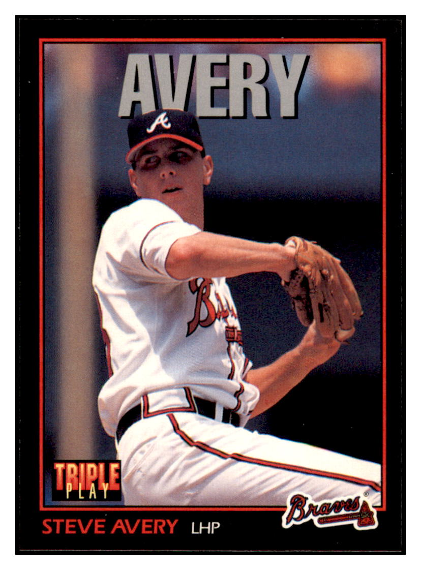 1993 Triple Play Steve
  Avery   Atlanta Braves Baseball Card
  GMMGD simple Xclusive Collectibles   
