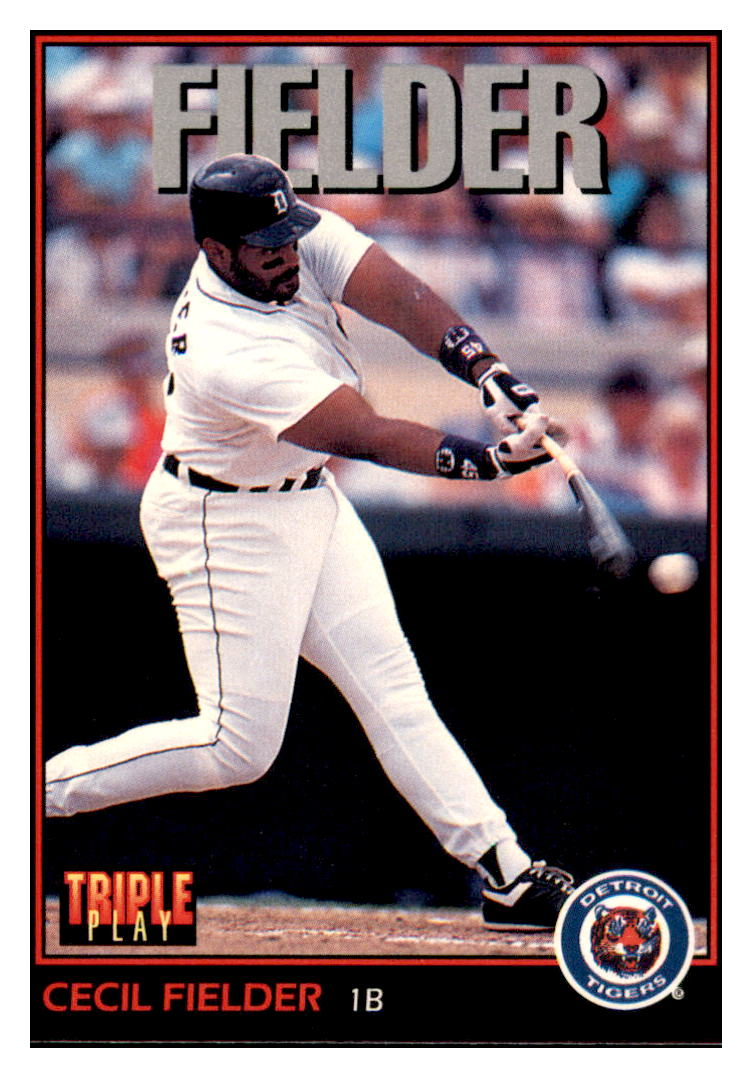 1993 Triple Play Cecil
  Fielder   Detroit Tigers Baseball Card
  GMMGD_1a simple Xclusive Collectibles   