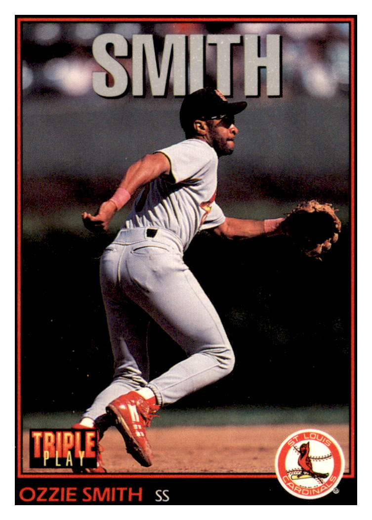 1993 Triple Play Ozzie
  Smith   St. Louis Cardinals Baseball
  Card GMMGD simple Xclusive Collectibles   