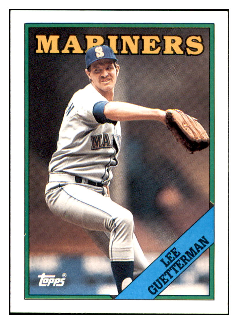 1988 Topps Lee
  Guetterman   Seattle Mariners Baseball
  Card GMMGD simple Xclusive Collectibles   