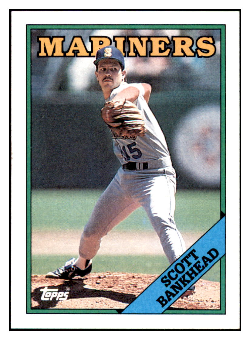 1988 Topps Scott
  Bankhead   Seattle Mariners Baseball
  Card GMMGD simple Xclusive Collectibles   