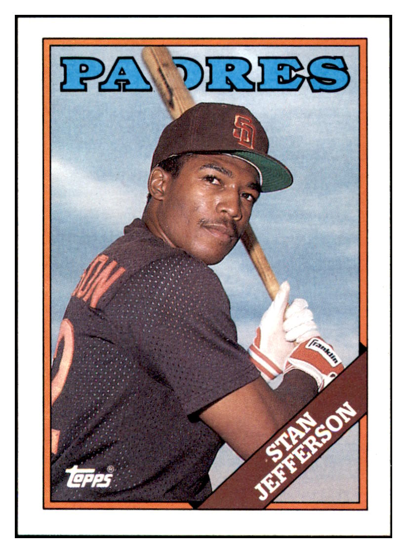 1988 Topps Stan
  Jefferson   San Diego Padres Baseball
  Card GMMGD simple Xclusive Collectibles   