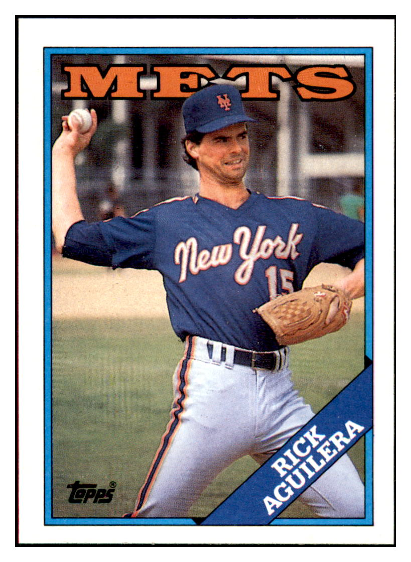 1988 Topps Rick
  Aguilera   New York Mets Baseball Card
  GMMGD simple Xclusive Collectibles   