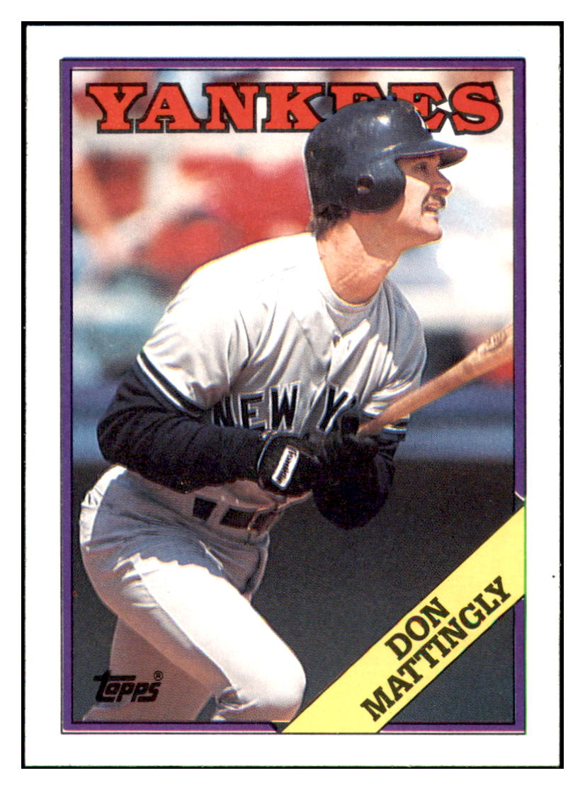1988 Topps Don
  Mattingly   New York Yankees Baseball
  Card GMMGD simple Xclusive Collectibles   