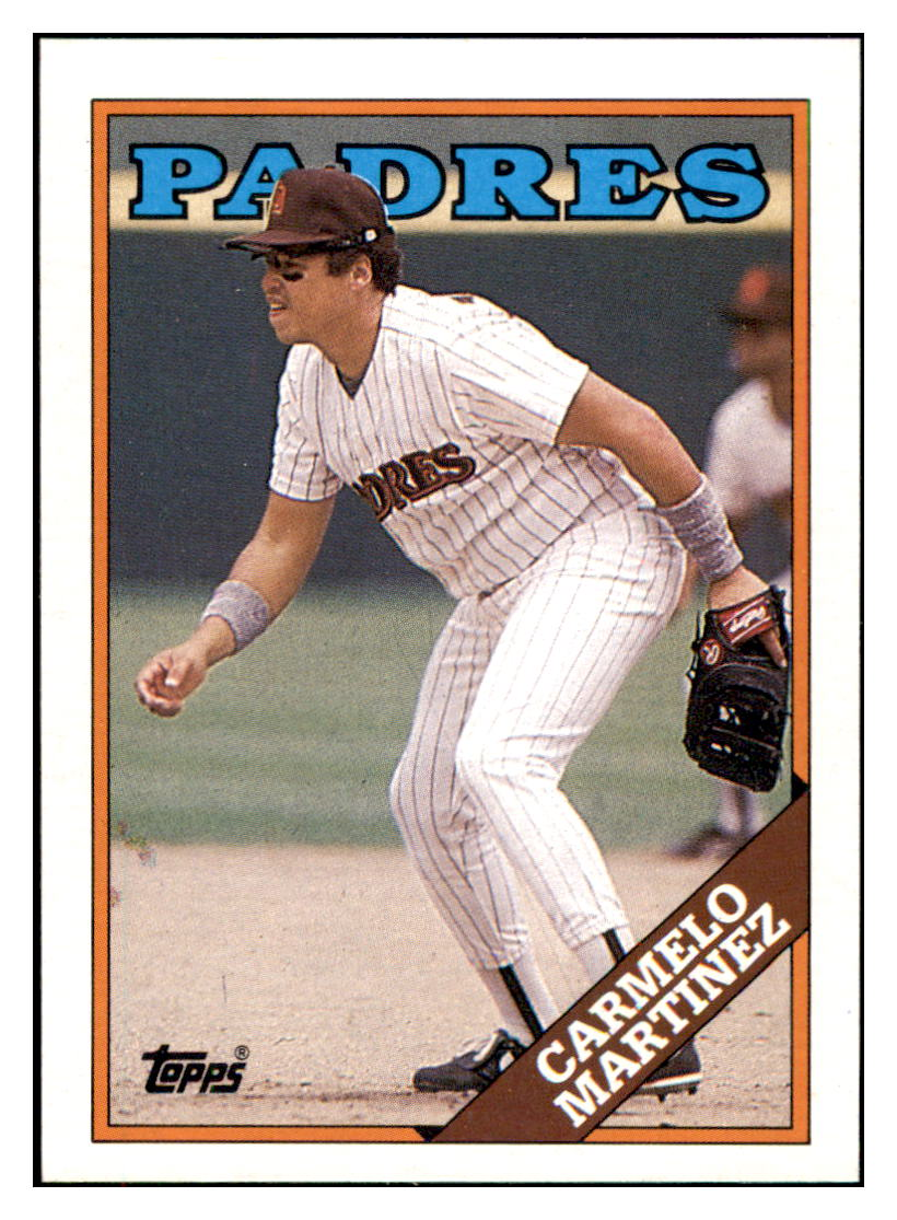 1988 Topps Carmelo
  Martinez   San Diego Padres Baseball
  Card GMMGD simple Xclusive Collectibles   