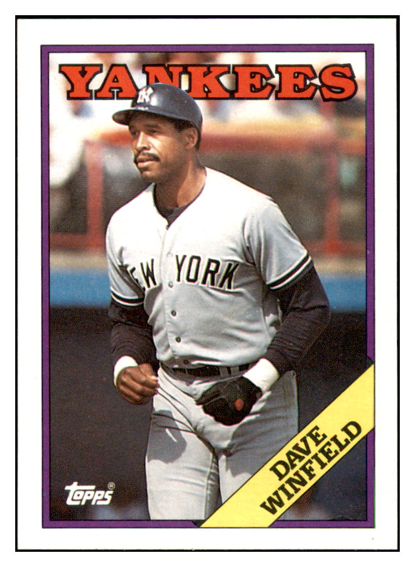 1988 Topps Dave
  Winfield   New York Yankees Baseball
  Card GMMGD simple Xclusive Collectibles   