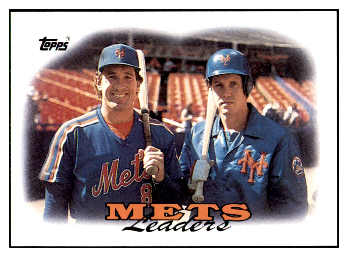 1988 Topps Mets Leaders
  TL   New York Mets Baseball Card GMMGD simple Xclusive Collectibles   