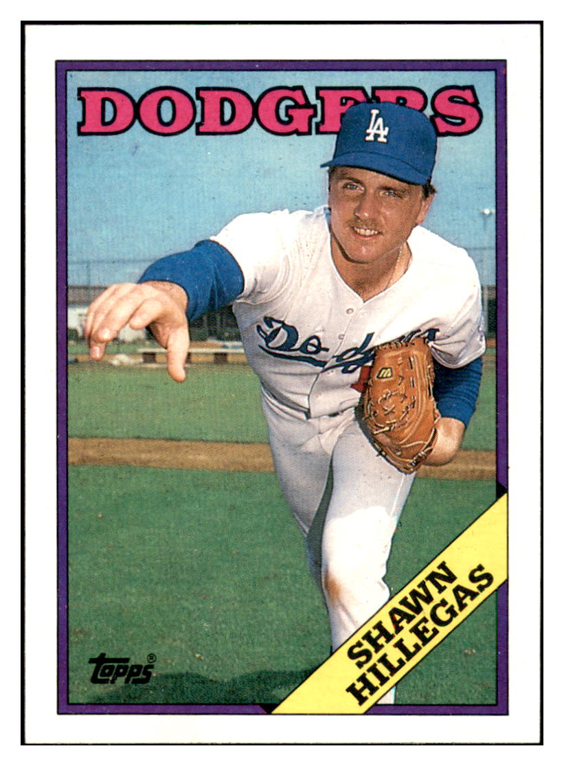 1988 Topps Shawn
  Hillegas   RC Los Angeles Dodgers
  Baseball Card GMMGD simple Xclusive Collectibles   