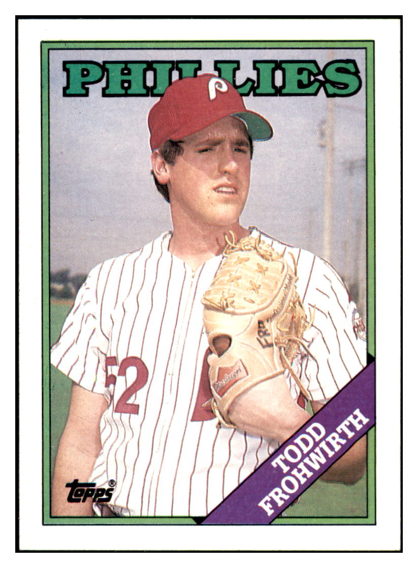 1988 Topps Todd
  Frohwirth   RC Philadelphia Phillies
  Baseball Card GMMGD_1a simple Xclusive Collectibles   