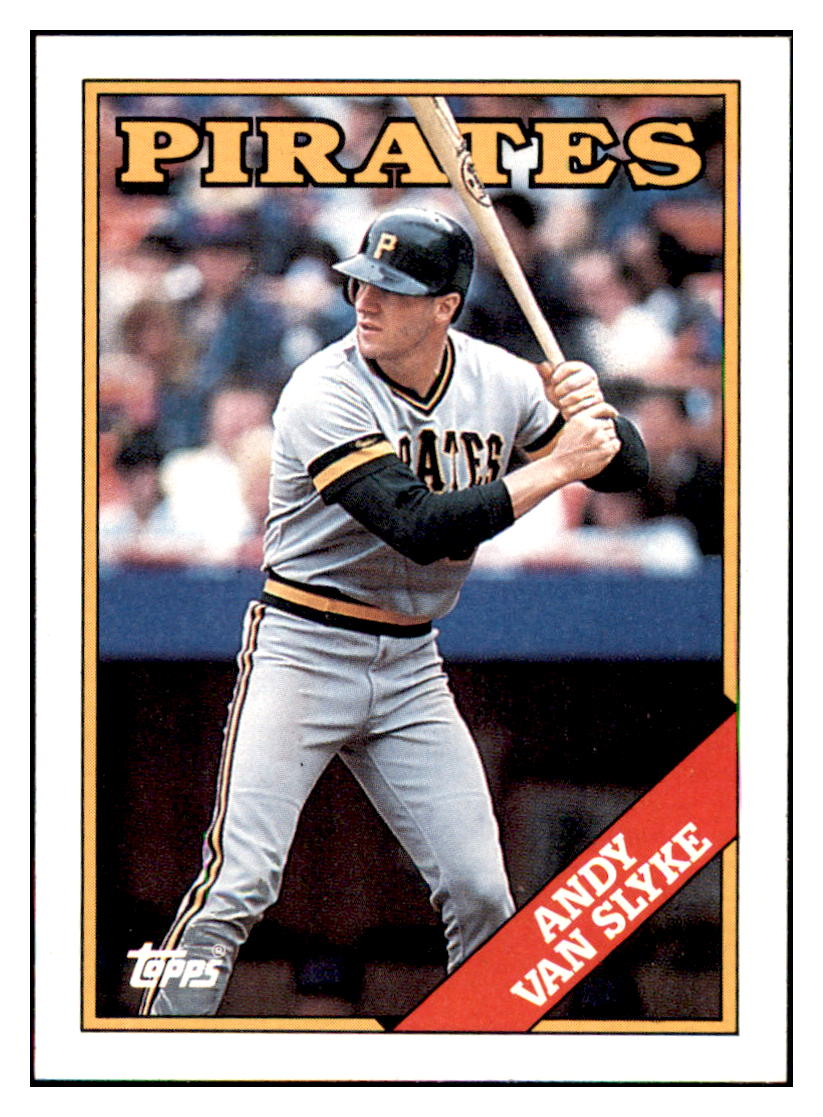 1988 Topps Andy Van
  Slyke   Pittsburgh Pirates Baseball
  Card GMMGD_1a simple Xclusive Collectibles   