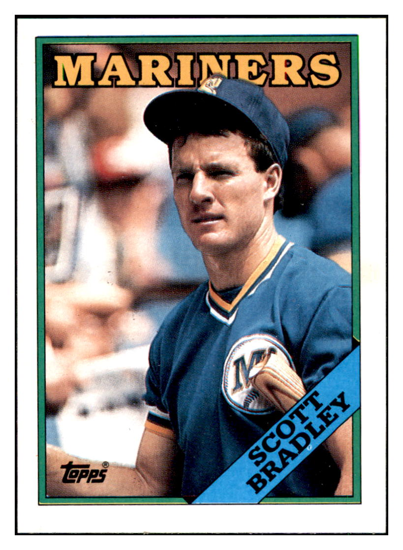 1988 Topps Scott
  Bradley   Seattle Mariners Baseball
  Card GMMGD simple Xclusive Collectibles   