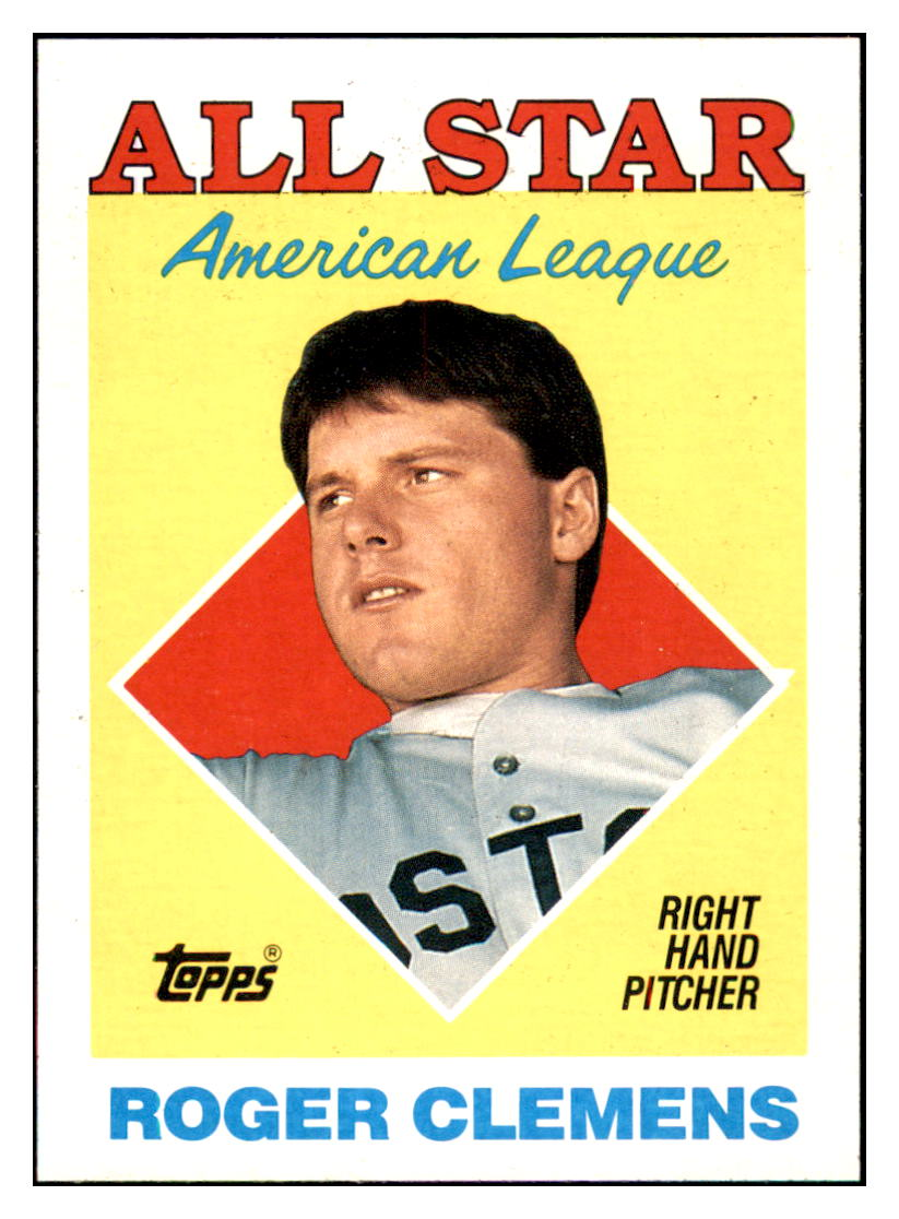 1988 Topps Roger Clemens Boston Red Sox #394 All Star Baseball Card