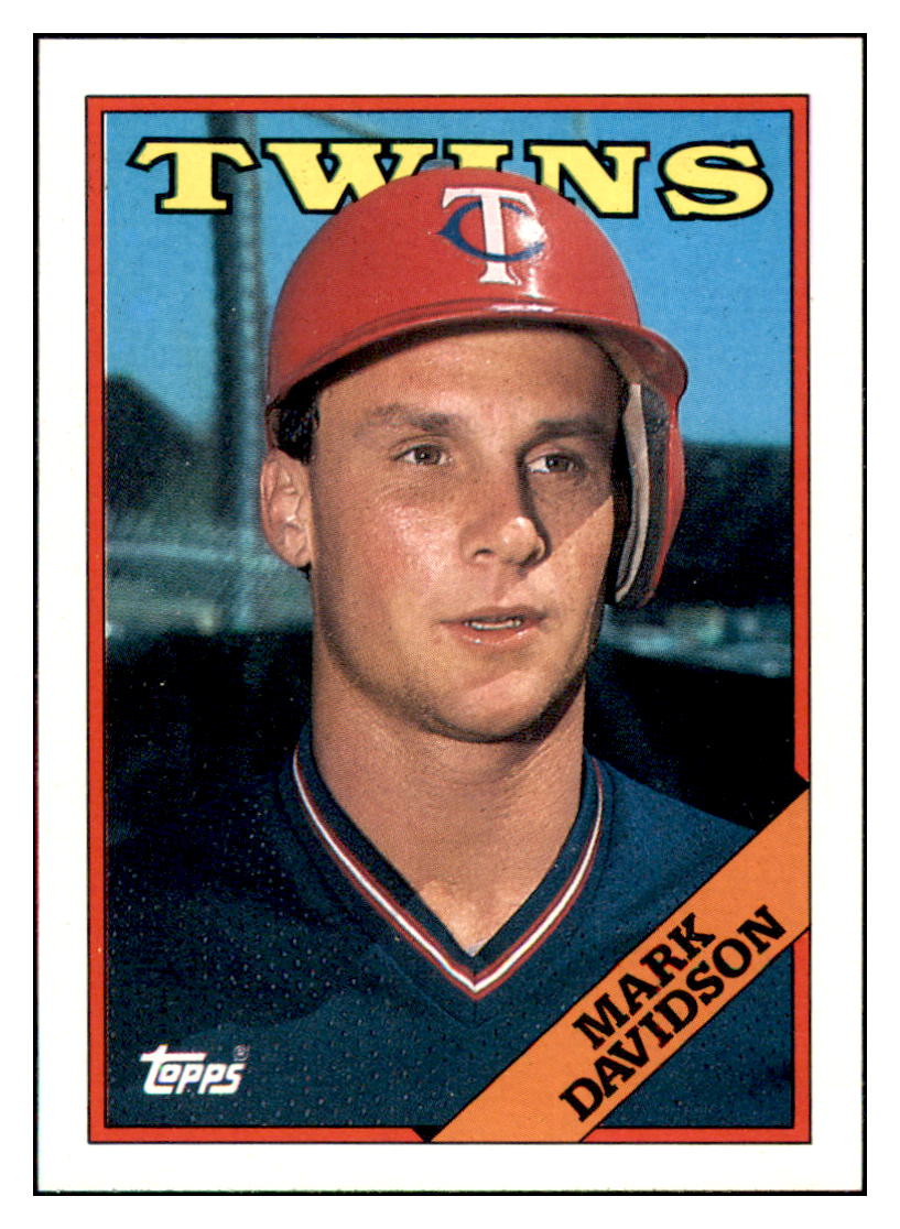 1988 Topps Mark
  Davidson   RC Minnesota Twins Baseball
  Card GMMGD simple Xclusive Collectibles   