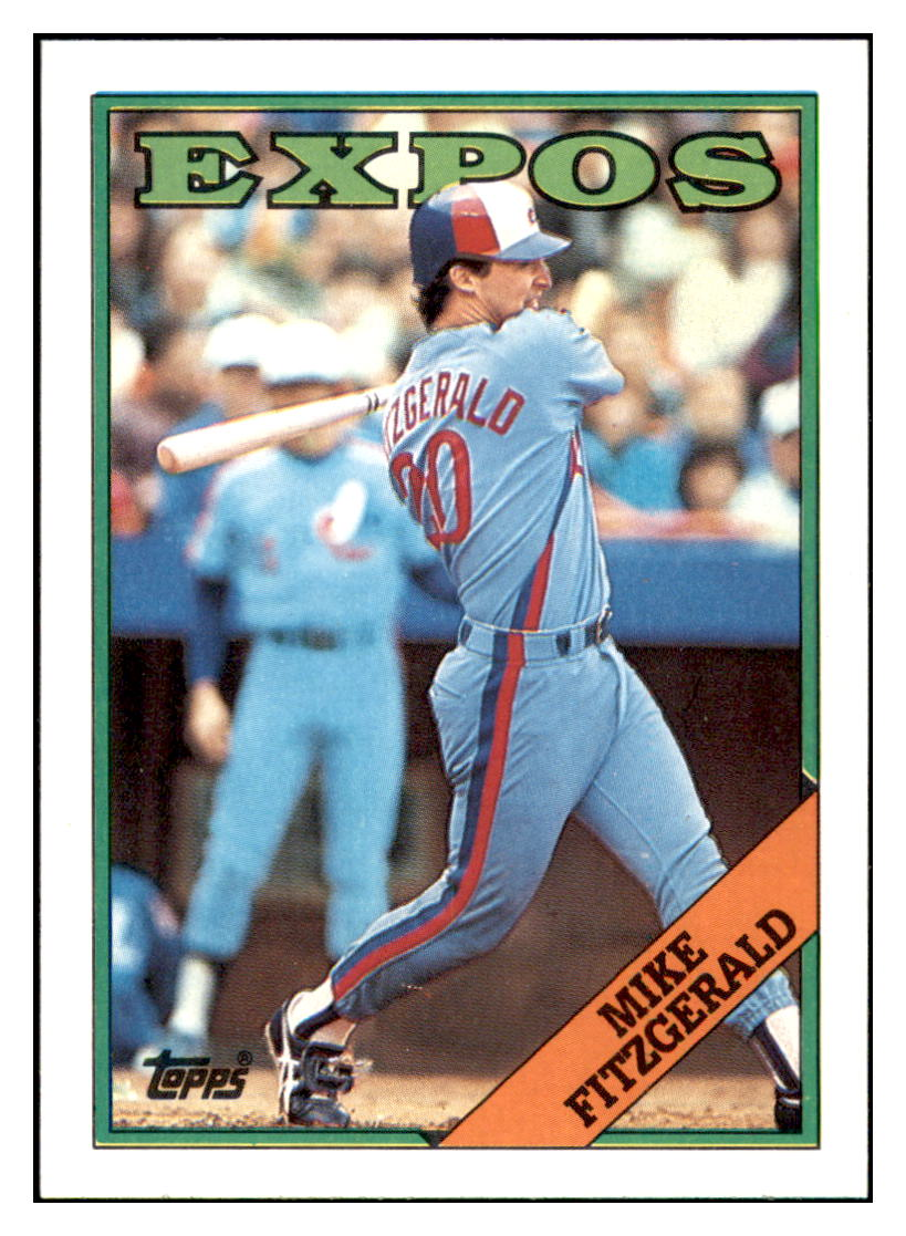 1988 Topps Mike
  Fitzgerald   Montreal Expos Baseball
  Card GMMGD simple Xclusive Collectibles   