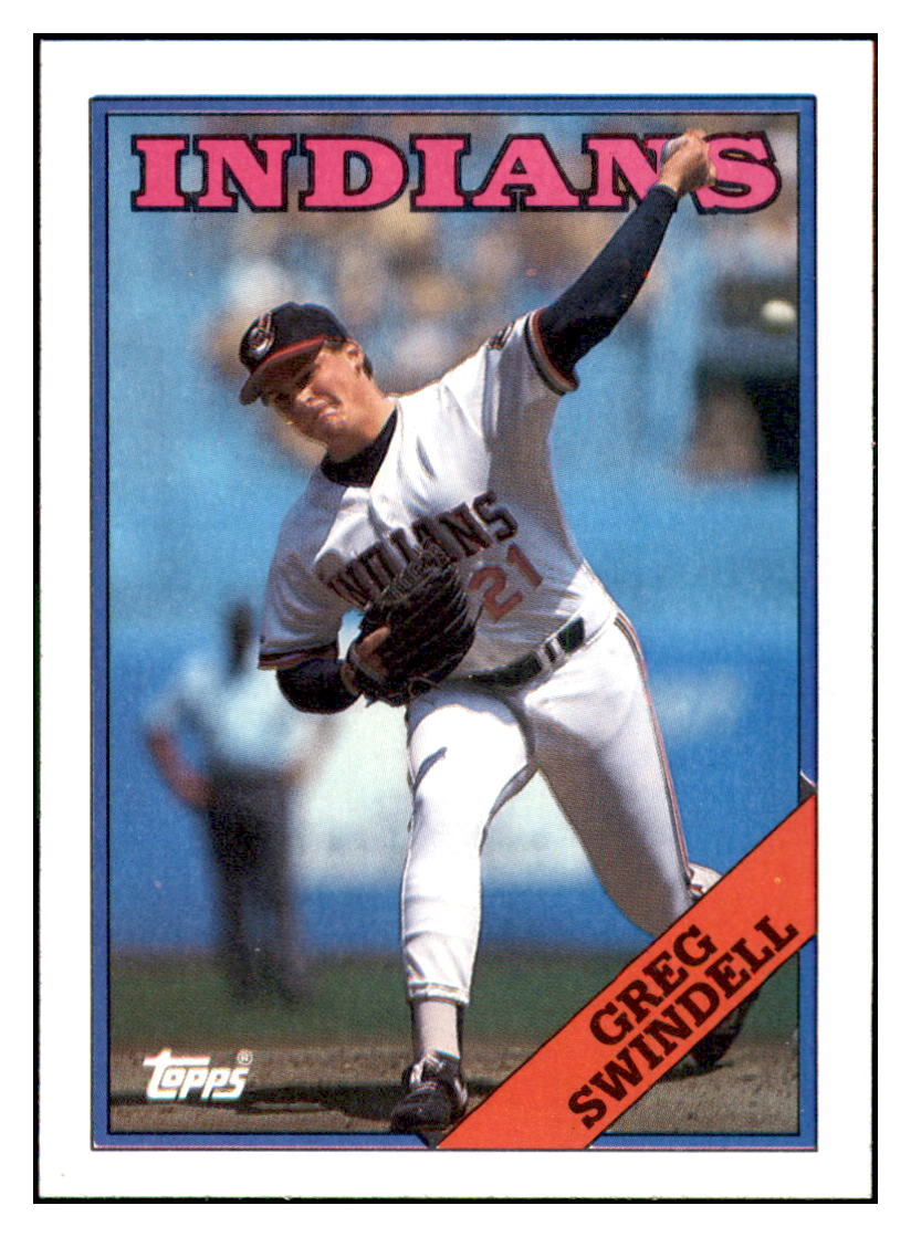 1988 Topps Greg
  Swindell   Cleveland Indians Baseball
  Card GMMGD simple Xclusive Collectibles   