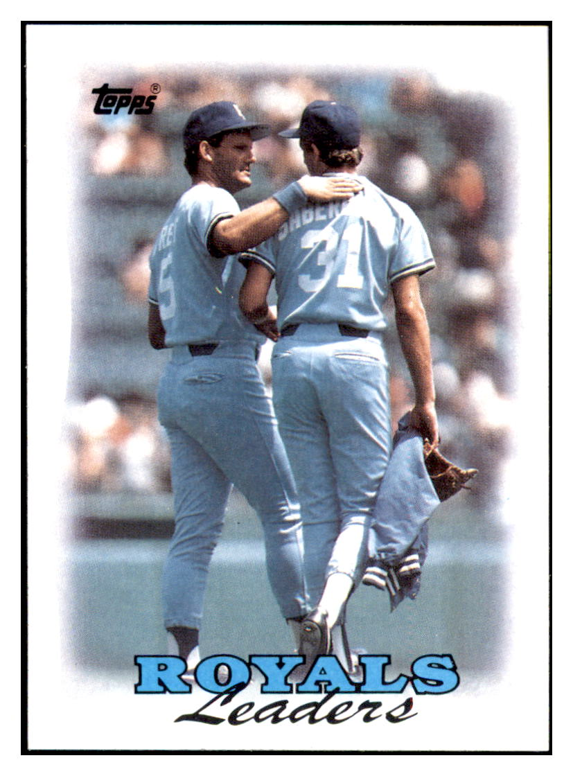 1988 Topps Royals Leaders
  TL   Kansas City Royals Baseball Card
  GMMGD simple Xclusive Collectibles   