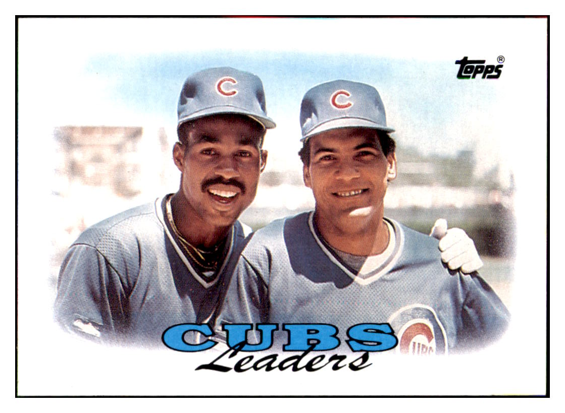 1988 Topps Cubs Leaders
  TL   Chicago Cubs Baseball Card GMMGD_1a simple Xclusive Collectibles   