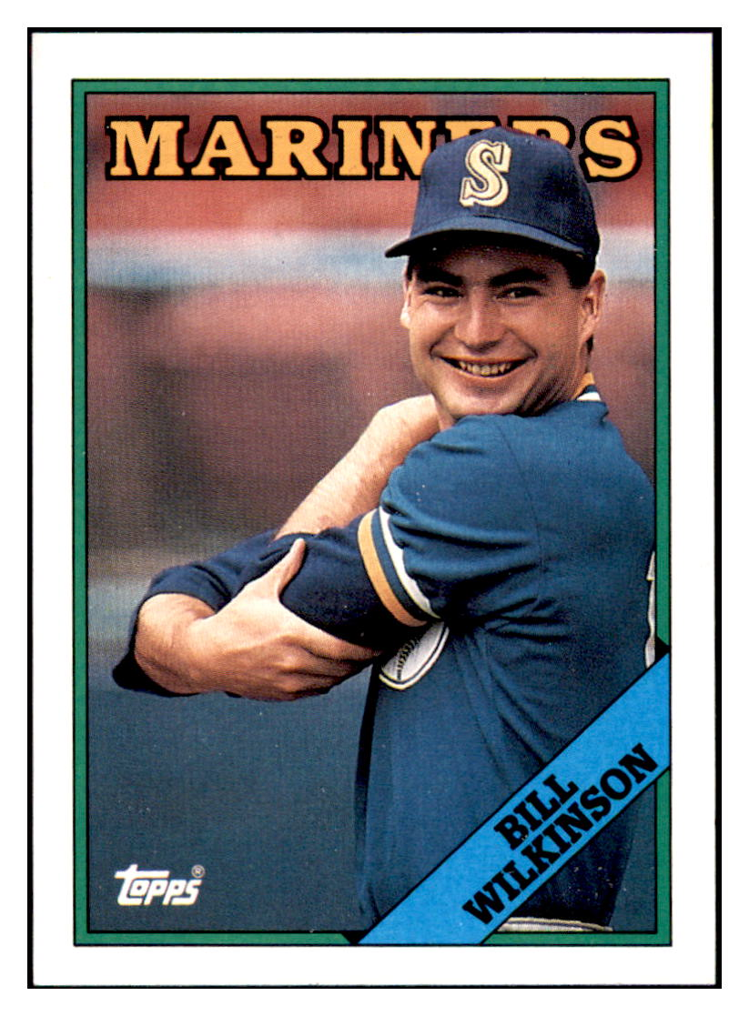 1988 Topps Bill
  Wilkinson   RC Seattle Mariners
  Baseball Card GMMGD_1a simple Xclusive Collectibles   