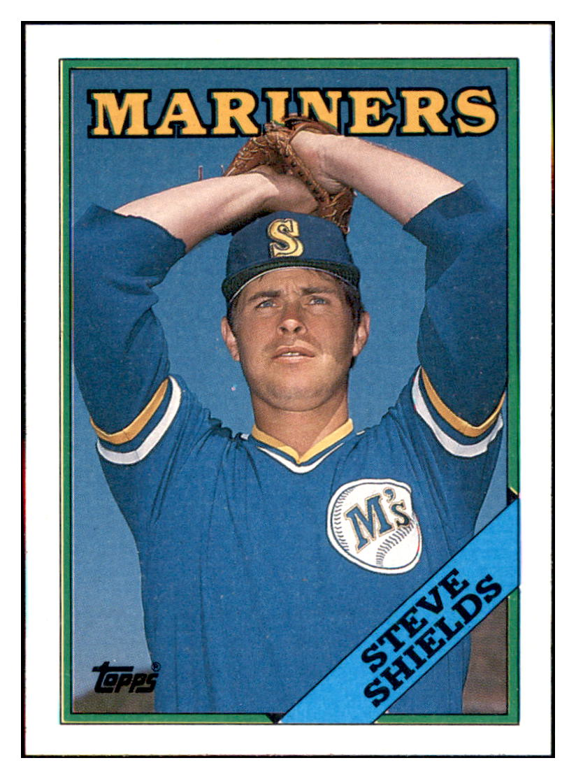 1988 Topps Steve
  Shields   Seattle Mariners Baseball
  Card GMMGD simple Xclusive Collectibles   