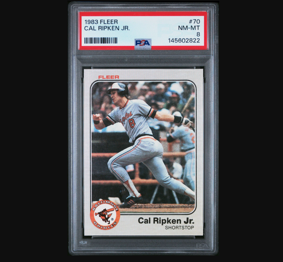 1983 Fleer Cal Ripken Jr #70 PSA 8
