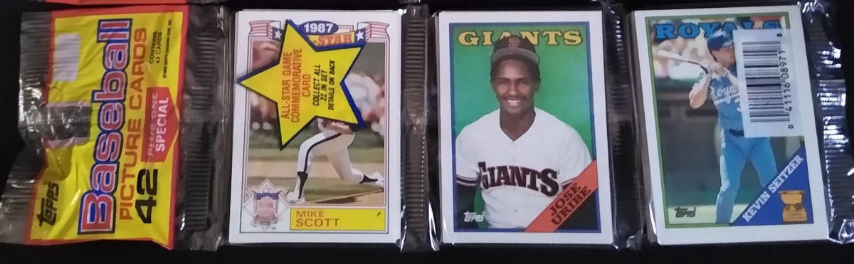 Factory Sealed 1987 Topps Baseball Card Rack Packs 48 Cards, 1ea ...