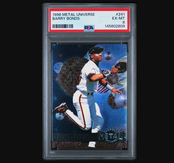 Barry Bonds 1996 Metal Universe #241 PSA 6 Giants Card