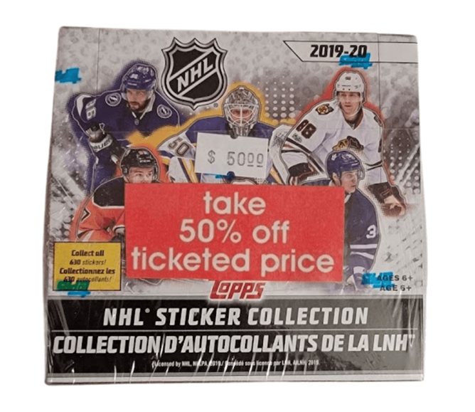 2018-19 Topps NHL Hockey Player Sticker Collection Sealed Sticker Box simple Xclusive Collectibles   