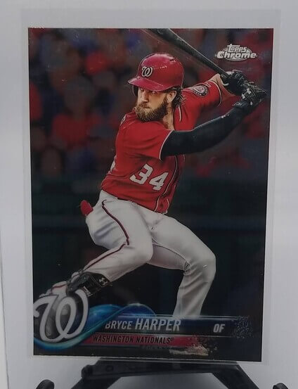 2018 Topps Chrome Bryce Harper Baseball Card simple Xclusive Collectibles   